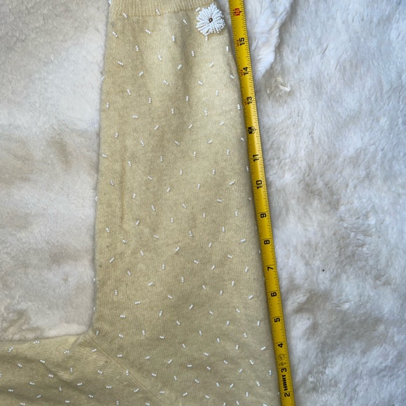 Vintage Gene Shelly Hand Beaded Angora Sweater - Picture 7 of 14